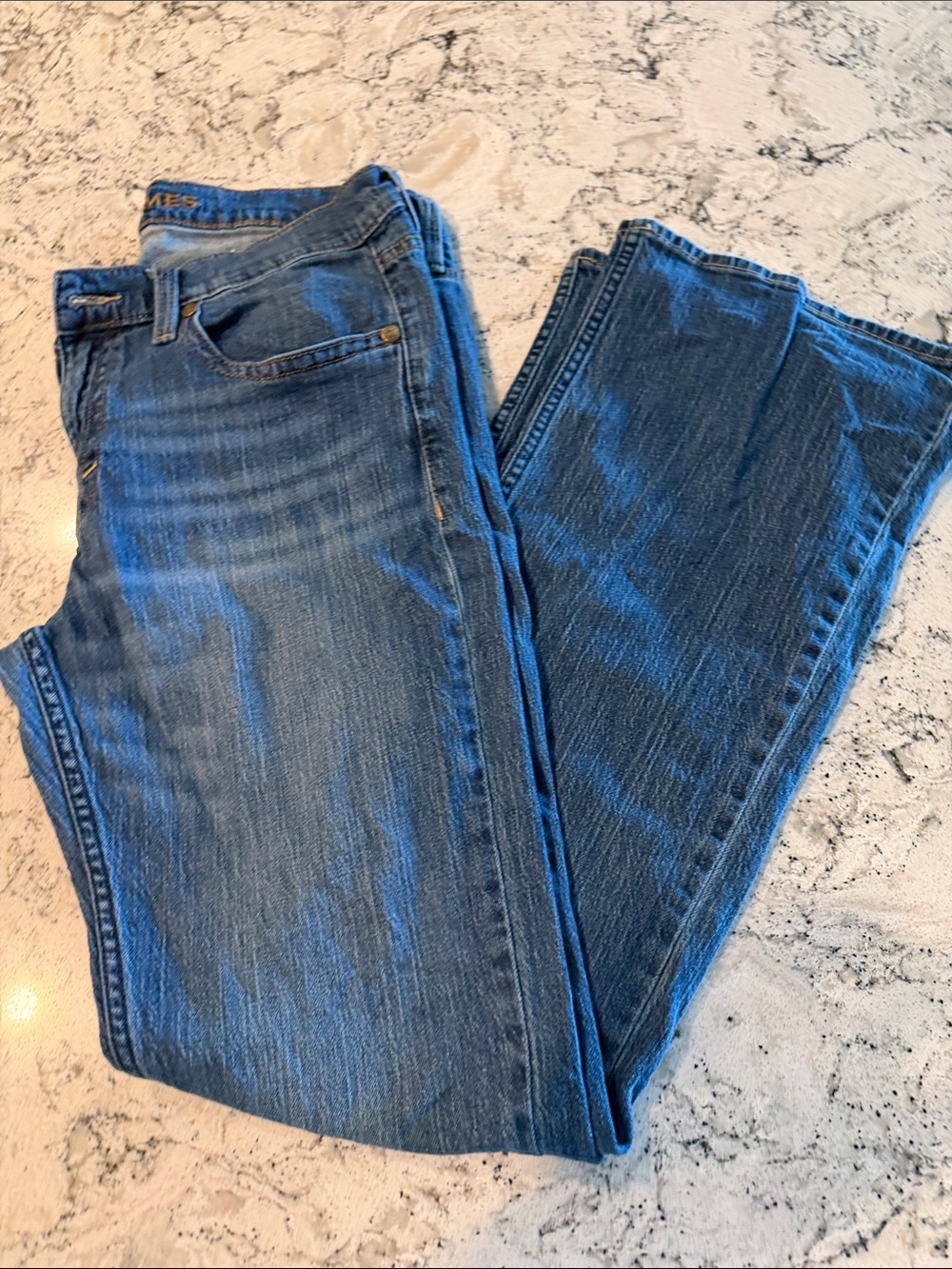 Men’s Blue Denim Jeans - Classic Boot Cut